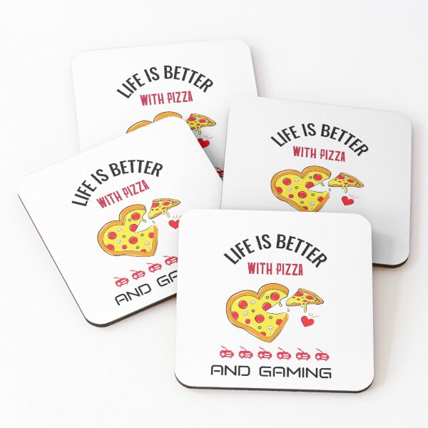 Item preview, LIFE IS BETTER WITH PIZZA AND GAMING designed and sold by Graykat.