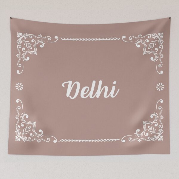 Item preview, Delhi - Monogram Boho Style (Pastel Pink) designed and sold by CityCollection.