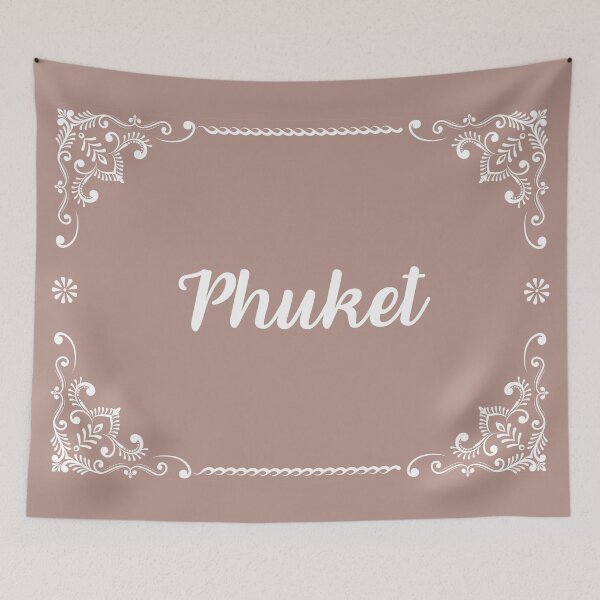 Item preview, Phuket - Monogram Boho Style (Pastel Pink) designed and sold by CityCollection.