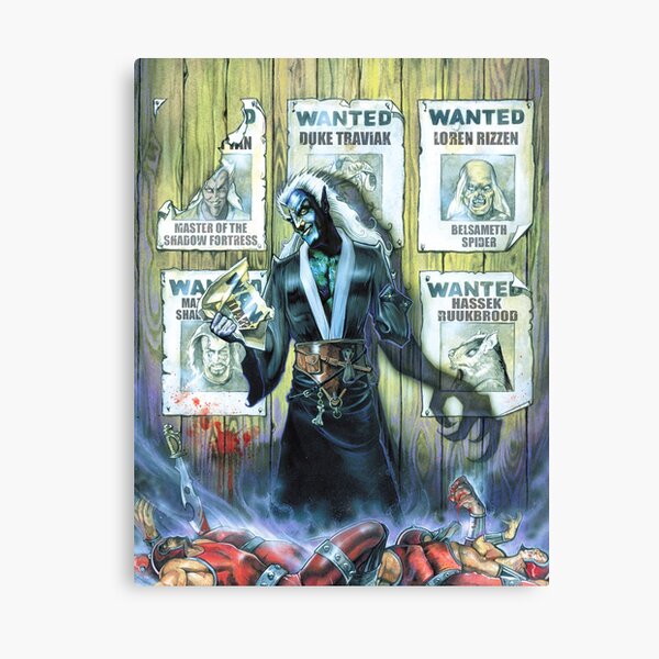 Scarred Lands Cover Art: The Wise and The Wicked Canvas Print