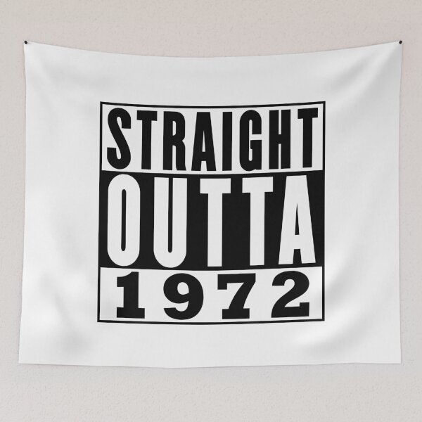 Item preview, Straight Outta 1972 Birthday designed and sold by RandomStuffShop.