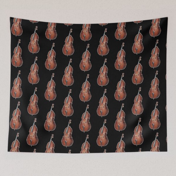 Item preview, Hand-drawn Upright Bass designed and sold by Ash Huey.
