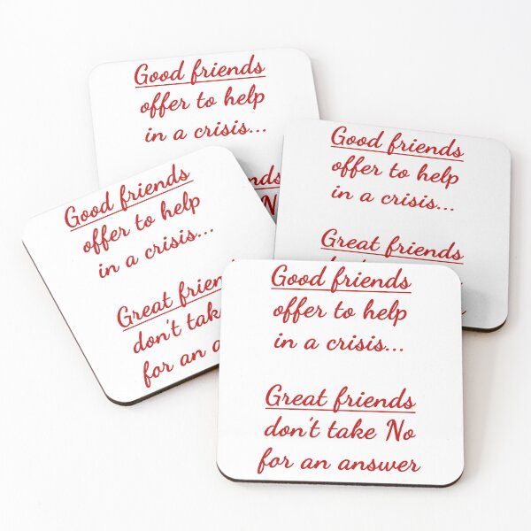 Item preview, Good friends, great friends (Red-White) - designed and sold by Printerially.