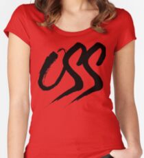 Oss - Brush script Women's Fitted Scoop T-Shirt
