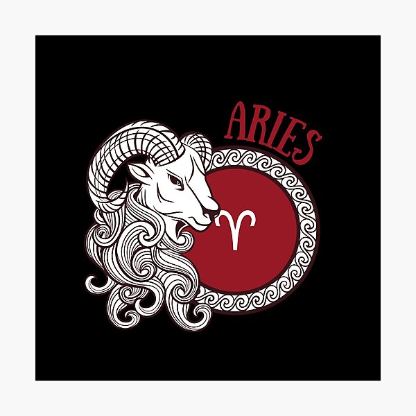Item preview, Aries Ram Astrology  designed and sold by BodhiCrave.