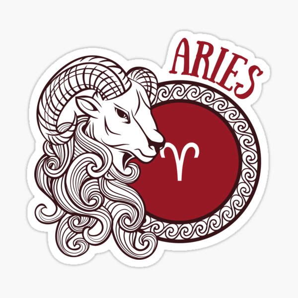 Aries Ram Astrology Sticker