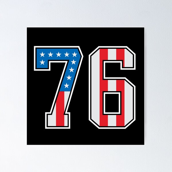 Item preview, 76 American Lucky Number Seventy-six United States Flag designed and sold by Urosek.