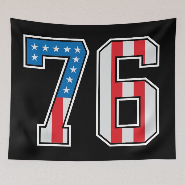 Item preview, 76 American Lucky Number Seventy-six United States Flag designed and sold by Urosek.