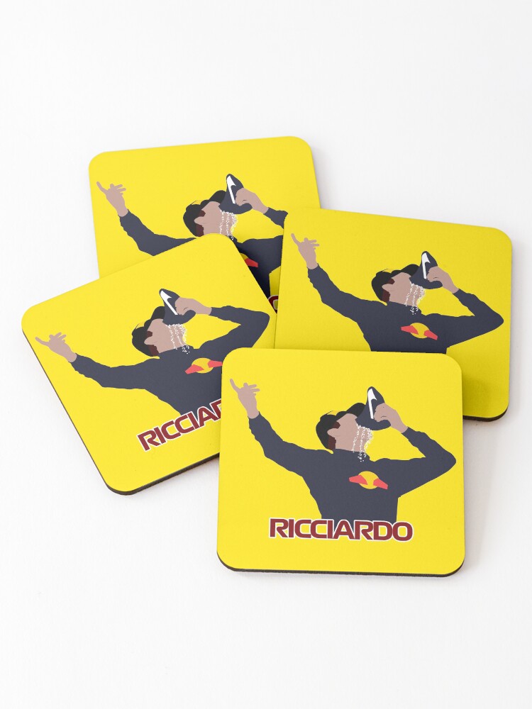 Thumbnail 1 of 5, Coasters (Set of 4), Daniel Ricciardo Shoey designed and sold by Roc3Design.