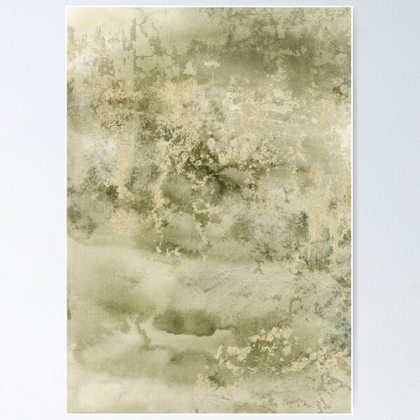 Item preview, Olive Green & Gold Abstract Watercolor 07 designed and sold by Bridax.