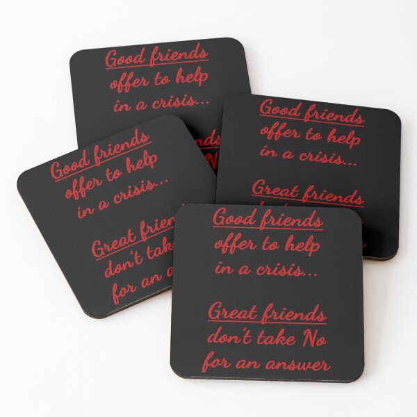 Item preview, Good friends, great friends (Red-Black) - designed and sold by Printerially.