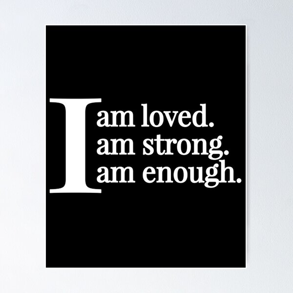 Item preview, I am loved | I am strong | I am enough designed and sold by Swirlstache.