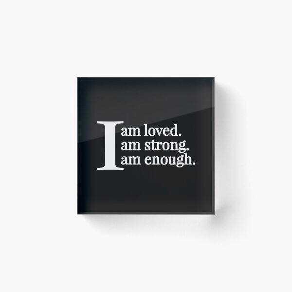 Item preview, I am loved | I am strong | I am enough designed and sold by Swirlstache.