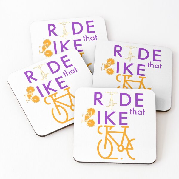 Item preview, Ride that bike desin | ride a bike | love my bicycle featuring orange bicycles designed and sold by TatianaLG.