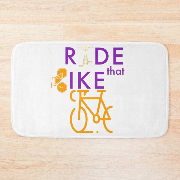 Item preview, Ride that bike desin | ride a bike | love my bicycle featuring orange bicycles designed and sold by TatianaLG.