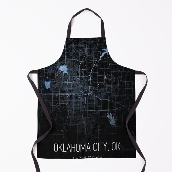 Item preview, Oklahoma City Map designed and sold by onyxember.