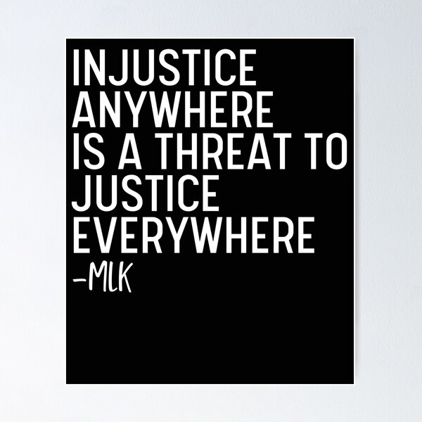 Item preview, Injustice Anywhere Is a Threat To Justice Everywhere,Activist,Civil Rights,BLM,Equality,Human right,Laptop Skins, scraf, mobile cases, face masks designed and sold by kenganalashish.