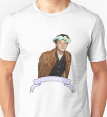 Löwe und Blumen Unisex T-Shirt