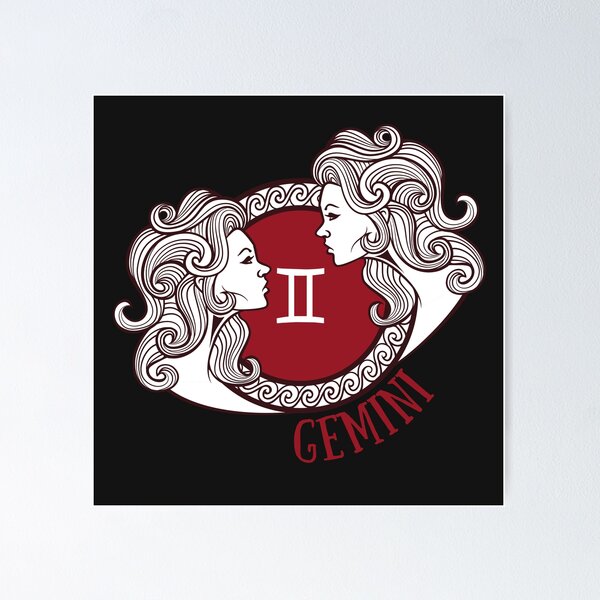 Item preview, Gemini Twins Astrology designed and sold by BodhiCrave.