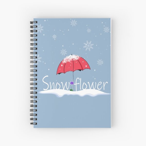 Snow Flower, V Snow Flower, tae Snow Flower ,taehyung Snow Flower Inspired Design,Bts Valentine ,I Love Bts , Bts Love Spiral Notebook