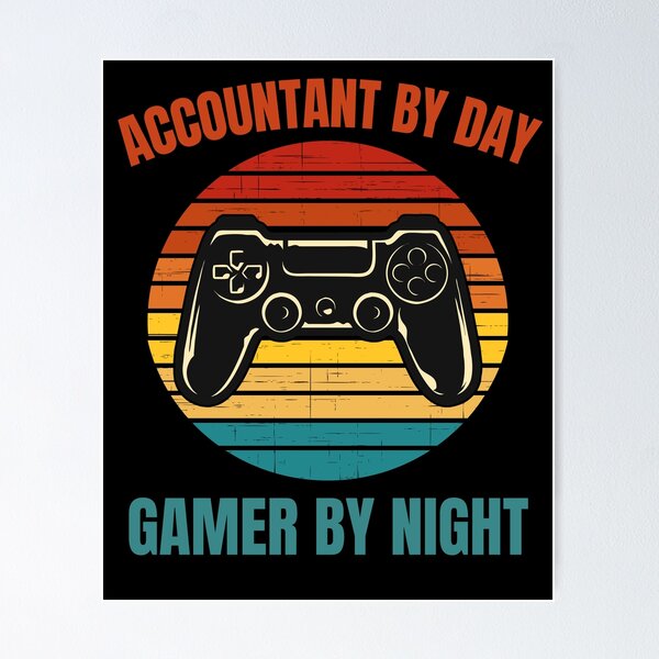 Item preview, Accountant By Day Gamer By Night designed and sold by blueskygiftco.