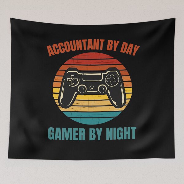 Item preview, Accountant By Day Gamer By Night designed and sold by blueskygiftco.