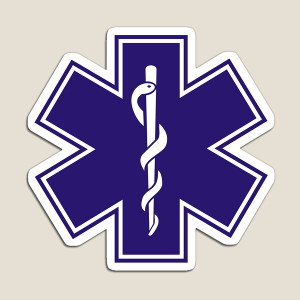 Item preview, Medical Alert Symbol - Navy Blue designed and sold by Noon-Stickers.