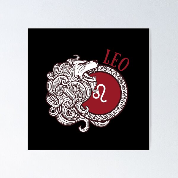Item preview, Leo Lion Astrology designed and sold by BodhiCrave.