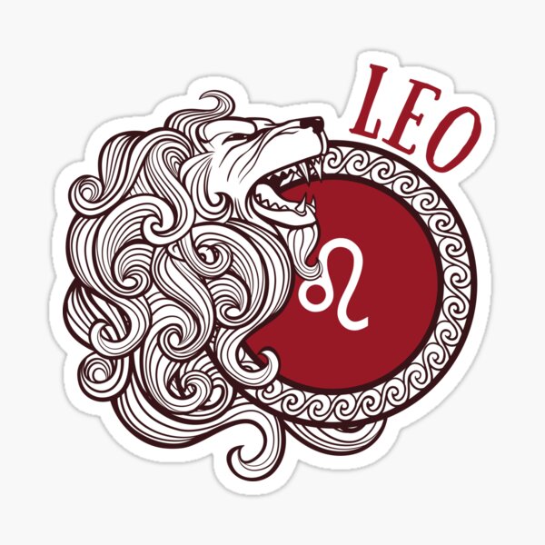 Leo Lion Astrology Sticker