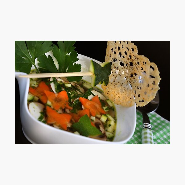 Item preview, Soup and Parmiggiano Chip designed and sold by SmoothBreeze7 | Liz Collet Photography.