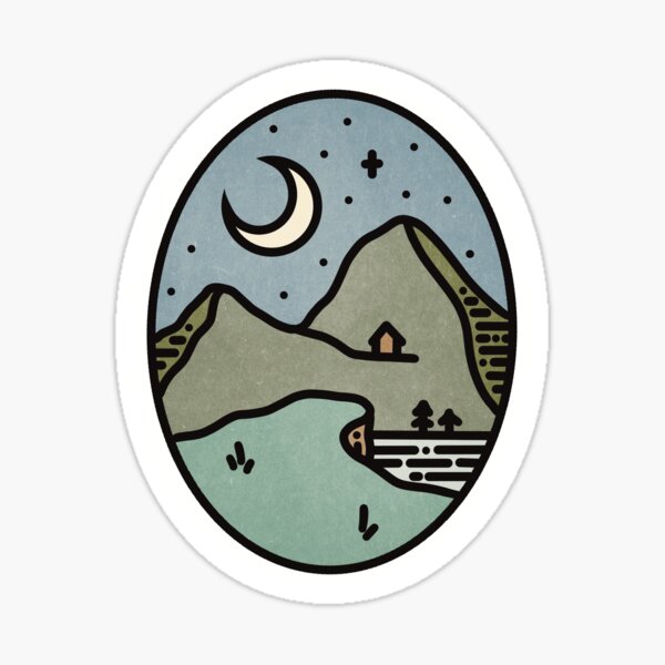 Item preview, Mountains at Night designed and sold by itsabbydoodles.