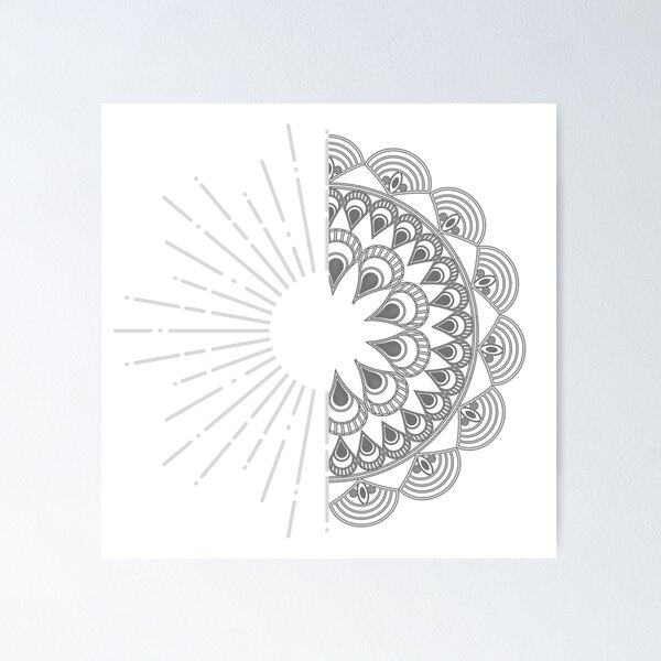 Item preview, Half sun half mandala designed and sold by Stacia Boyd.