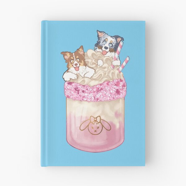 Item preview, Red tri and blue Merle Aussies - freyaspack commission designed and sold by Ivy Fox Illustration.