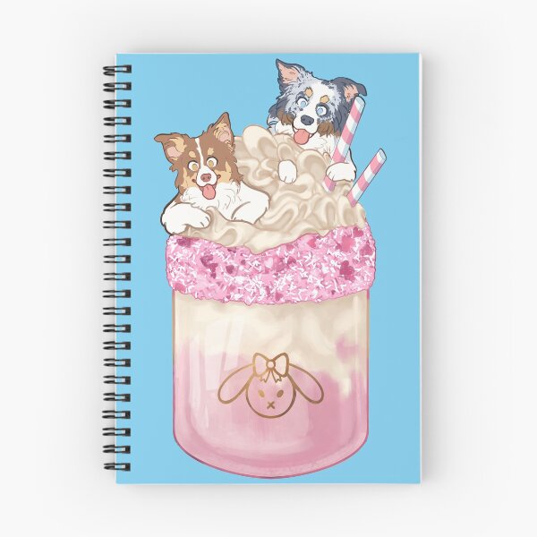 Artikelvorschau, Red Tri und Blue Merle Aussies - Freyaspack-Auftrag entworfen und verkauft von Ivy Fox Illustration.