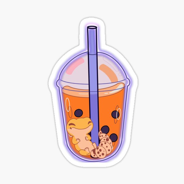 Item preview, Sparkles Thai Tea with boba designed and sold by Sparkles the Gecko.