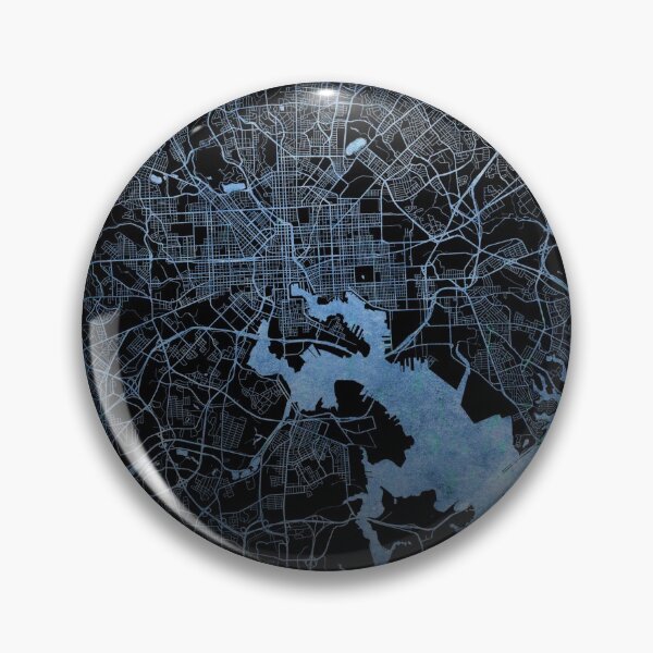 Item preview, Baltimore City Map designed and sold by onyxember.