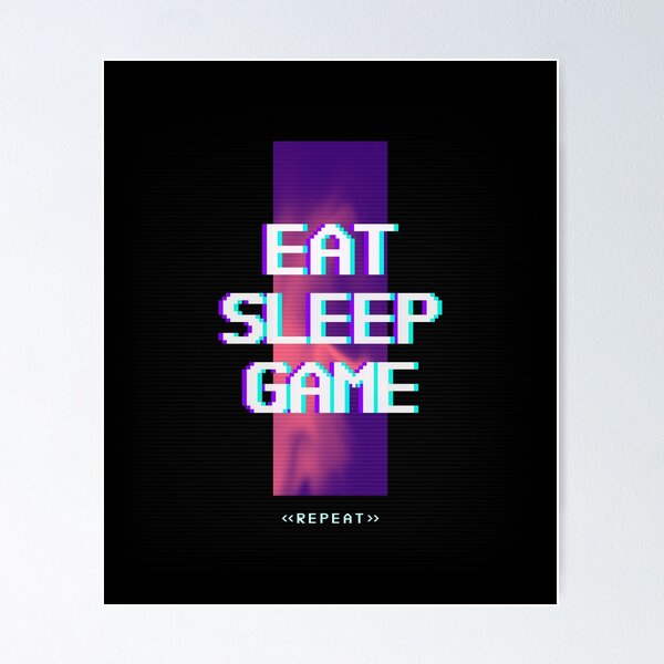 Artikelvorschau, Esport Eat Sleep Game Wiederholung entworfen und verkauft von muacreation.
