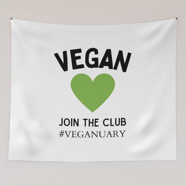 Item preview, Funny Vegan quote - Veganuary designed and sold by Pandoras-Boxx.