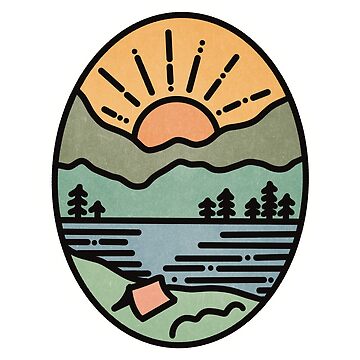 Artwork thumbnail, Camping Mountain Sunset by itsabbydoodles