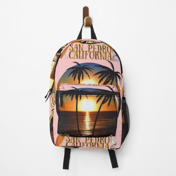 Item preview, San Pedro California Sunset Royal Palms Beach designed and sold by concettaellis.