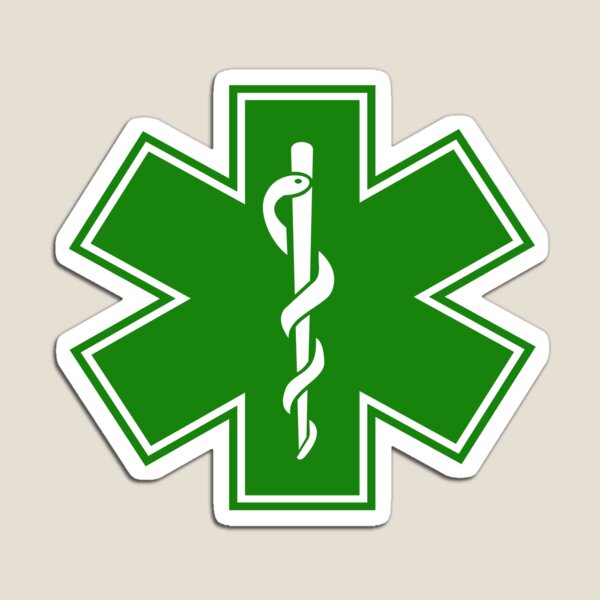 Item preview, Medical Alert Symbol - Green designed and sold by Noon-Stickers.