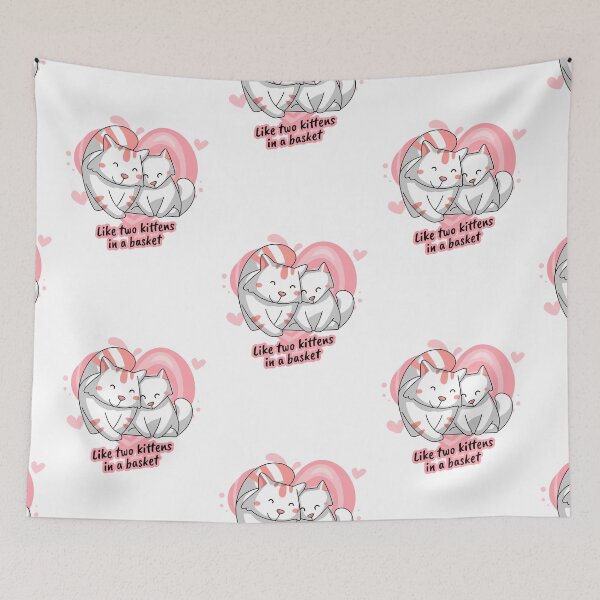 Item preview, Like two kittens in a basket designed and sold by TheRightHonMP.