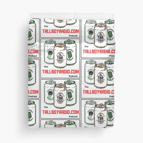 The TBR podcast logo Duvet Cover