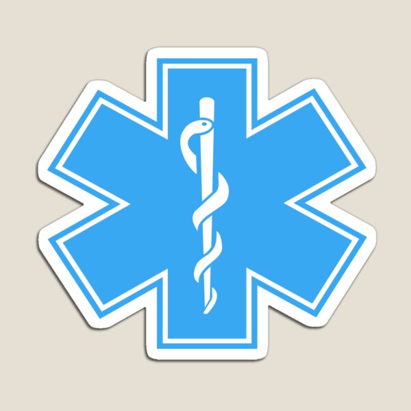 Item preview, Medical Alert Symbol - Blue designed and sold by Noon-Stickers.