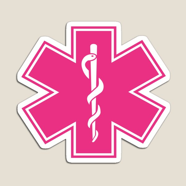 Item preview, Copy of Medical Alert Symbol - Pink designed and sold by Noon-Stickers.