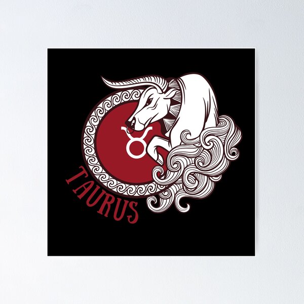 Item preview, Taurus Bull Astrology designed and sold by BodhiCrave.