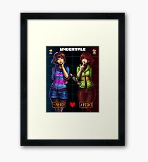 Undertale Mercy or Fight Framed Print