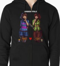 Undertale Mercy or Fight Zipped Hoodie