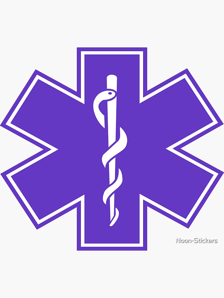 Medical Alert Symbol Purple