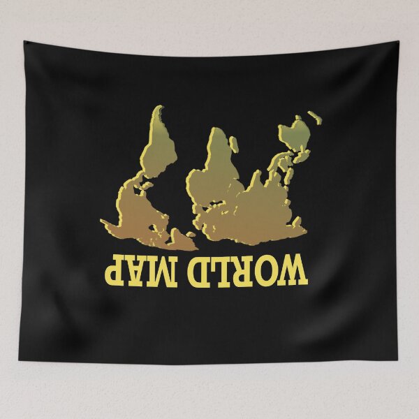 Item preview, Upside Down Map - Funny world T-shirt designed and sold by FunnyDSN.